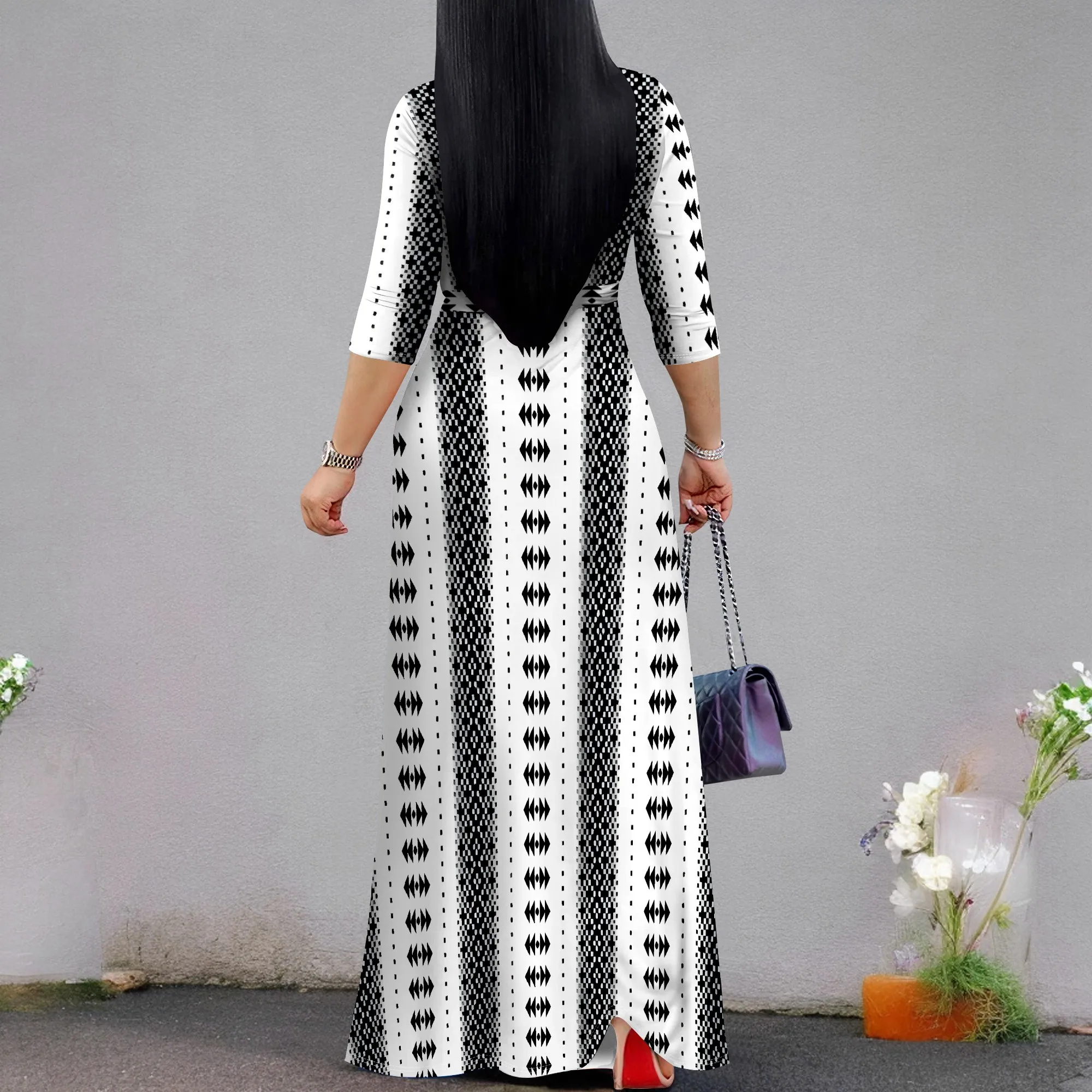 Women's Casual Sexy V Neck 3/4 Sleeves Club wear Party Outfits Women's Casual Sexy V Neck 3/4 Sleeves Club wear Party Outfits