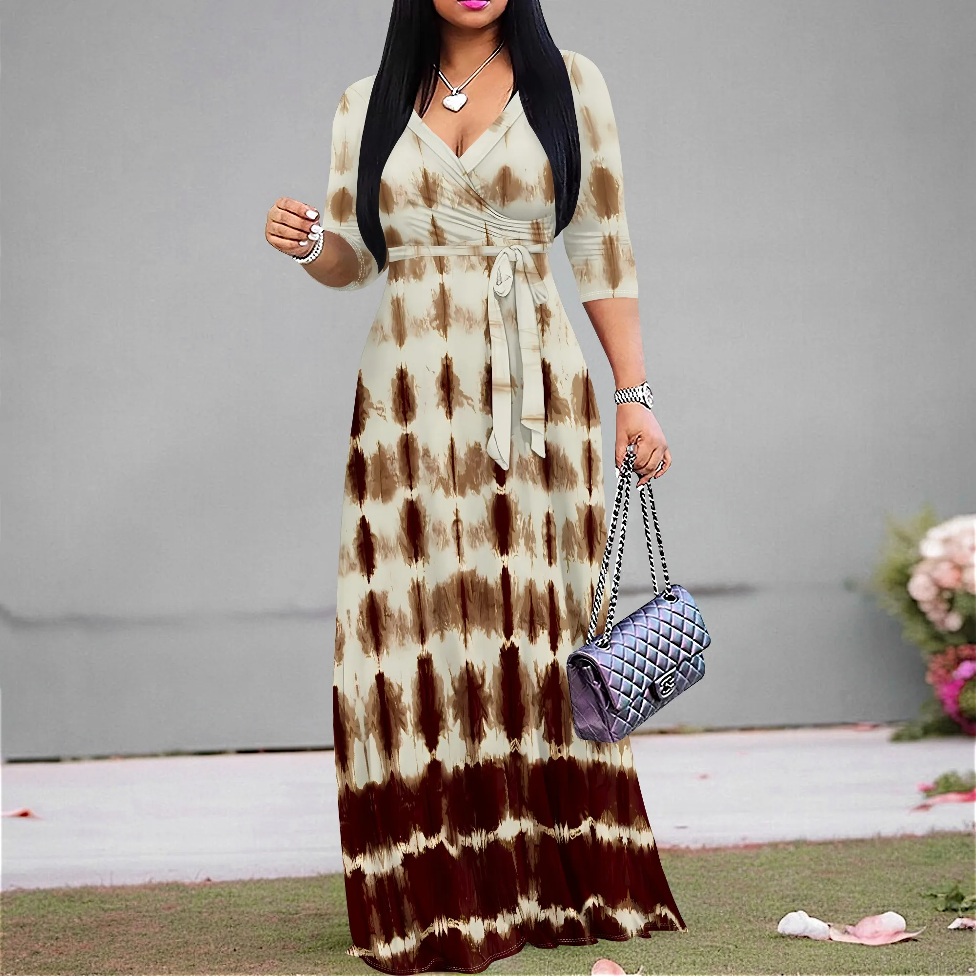 Women's Casual Sexy V Neck 3/4 Sleeves Club wear Party Outfits Women's Casual Sexy V Neck 3/4 Sleeves Club wear Party Outfits