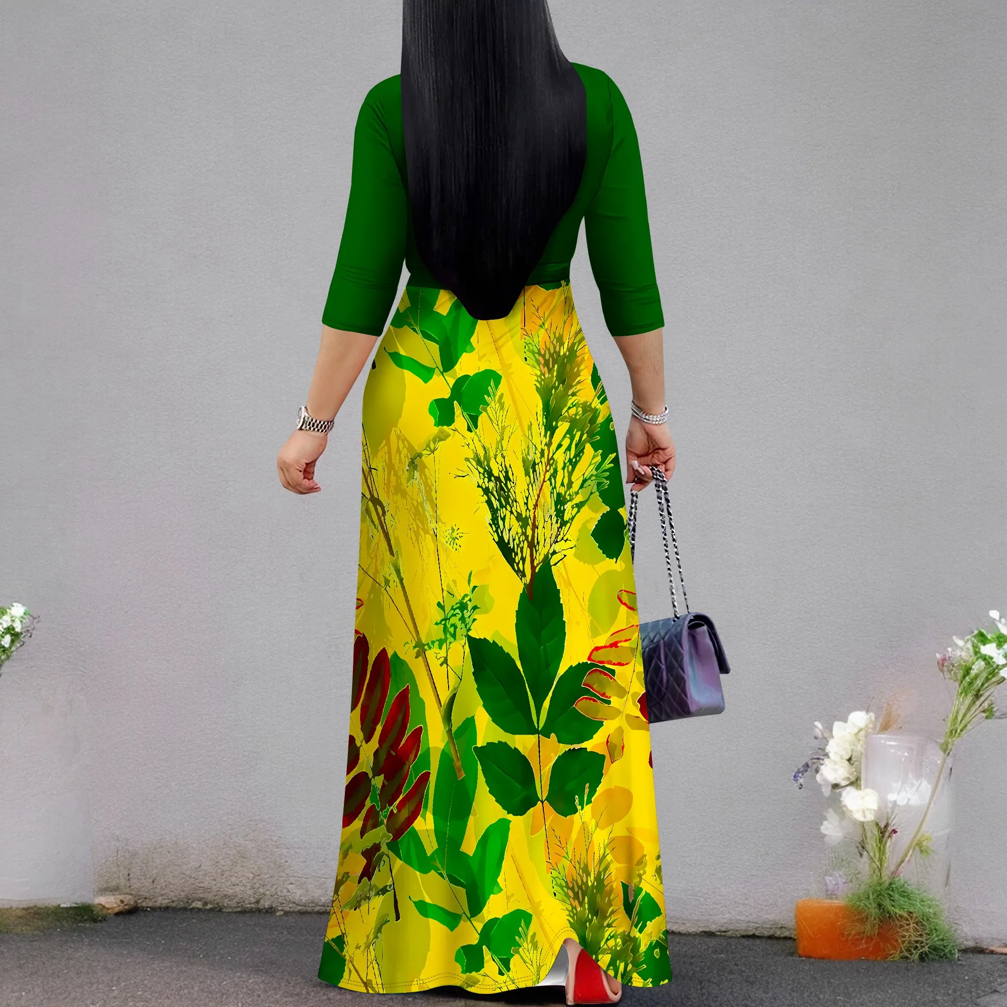 Women’s Casual Sexy V Neck 3/4 Sleeves Club wear Party Outfits Women's Casual Sexy V Neck 3/4 Sleeves Club wear Party Outfits