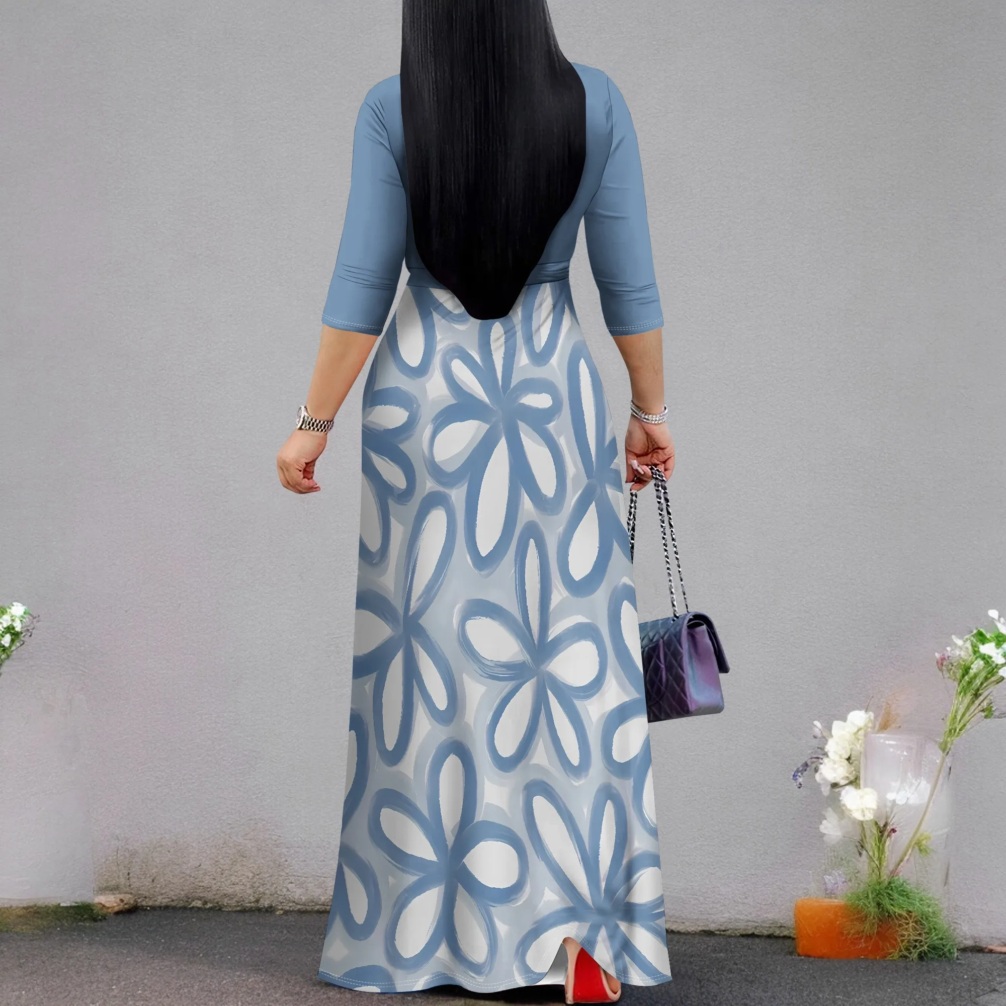 Women's Casual Sexy V Neck 3/4 Sleeves Club wear Party Outfits Women's Casual Sexy V Neck 3/4 Sleeves Club wear Party Outfits