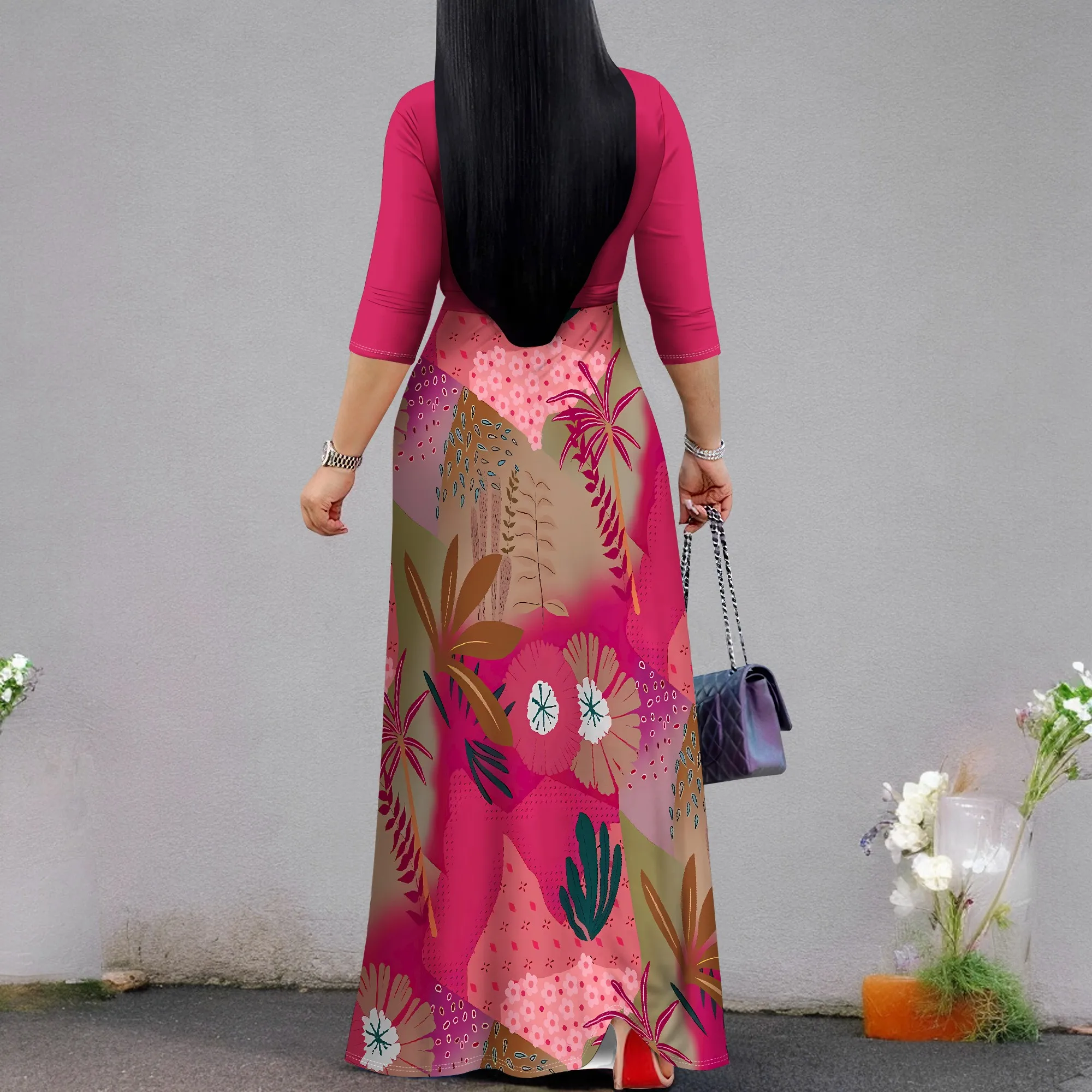 Women's Casual Sexy V Neck 3/4 Sleeves Club wear Party Outfits Women's Casual Sexy V Neck 3/4 Sleeves Club wear Party Outfits