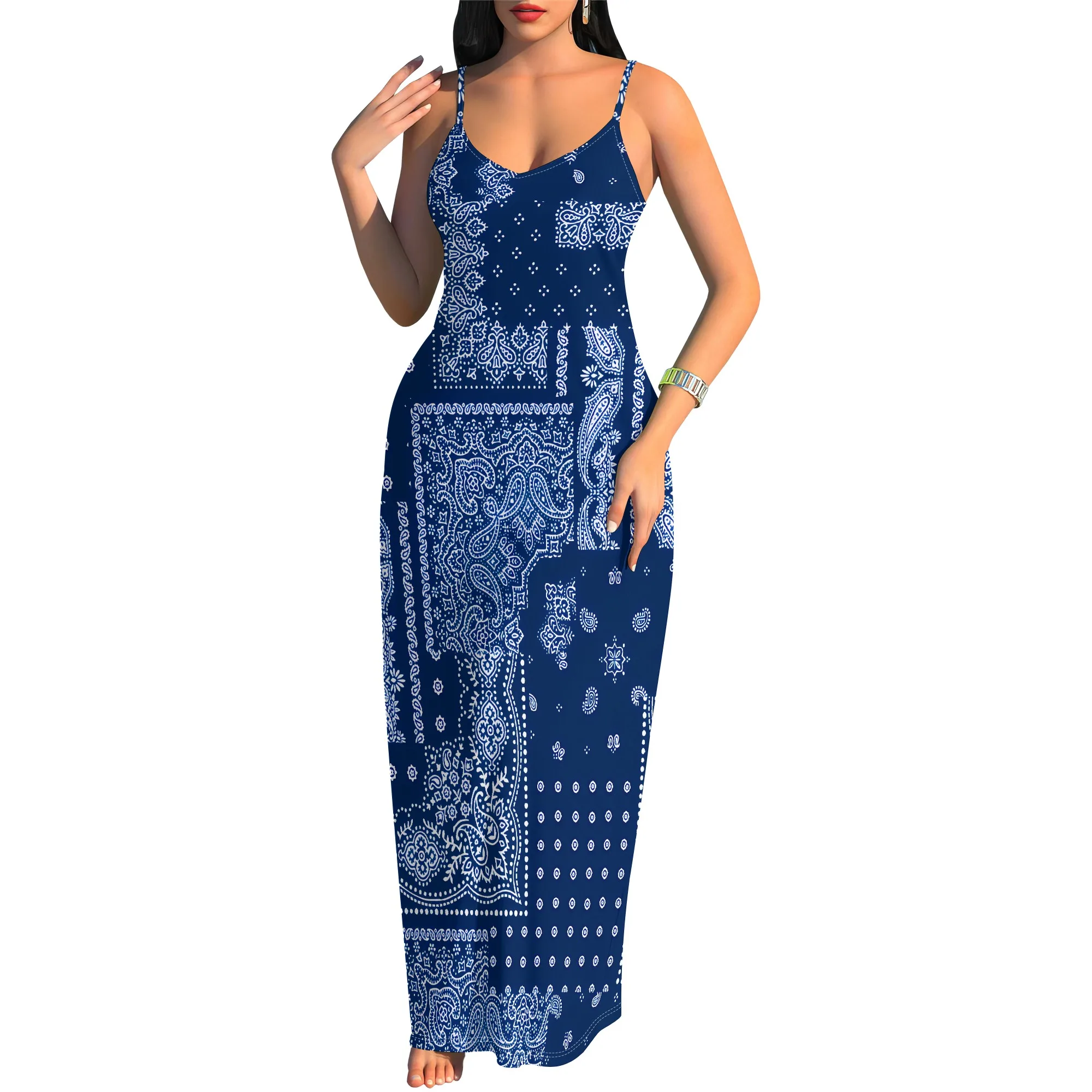 Pink Floral Print Maxi Dress Plus Size Sleeveless Garden Picnic Spring Wear Pink Floral Print Maxi Dress Plus Size Sleeveless Garden Picnic Spring Wear