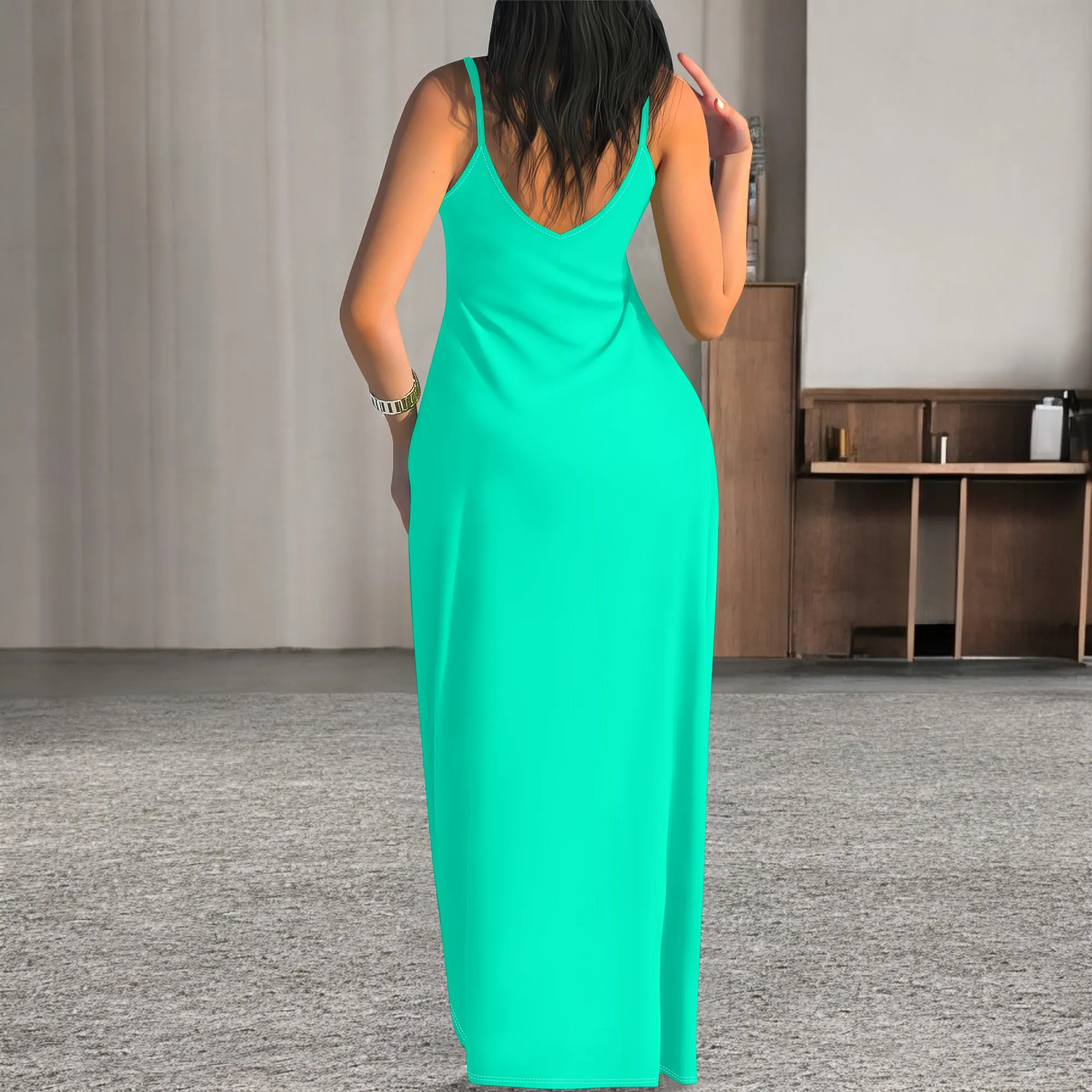 Plus Size Sleeveless Long Dress for Women Summer Casual Elegant Beach Party Outfit