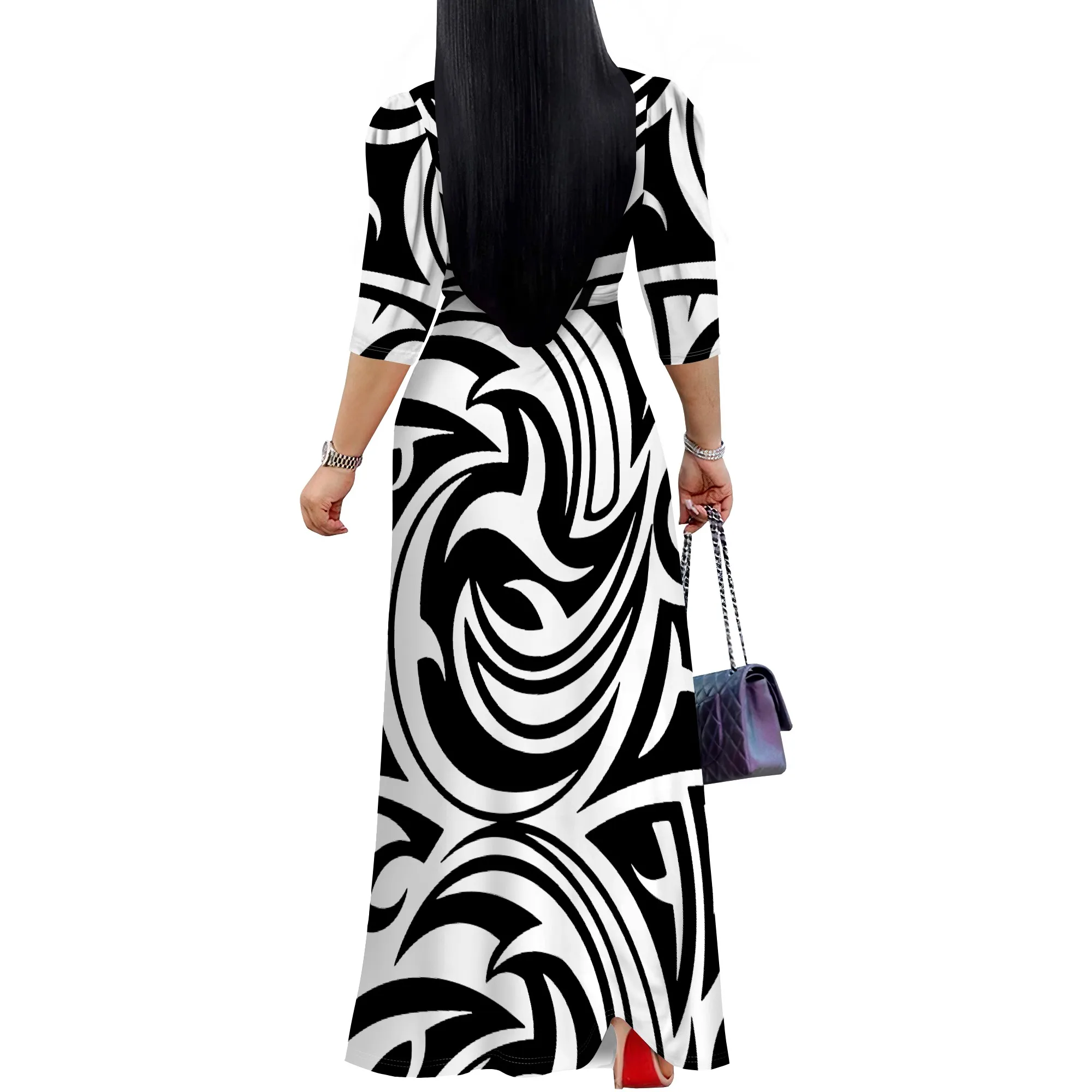 Women's Casual Sexy V Neck 3/4 Sleeves Club wear Party Outfits