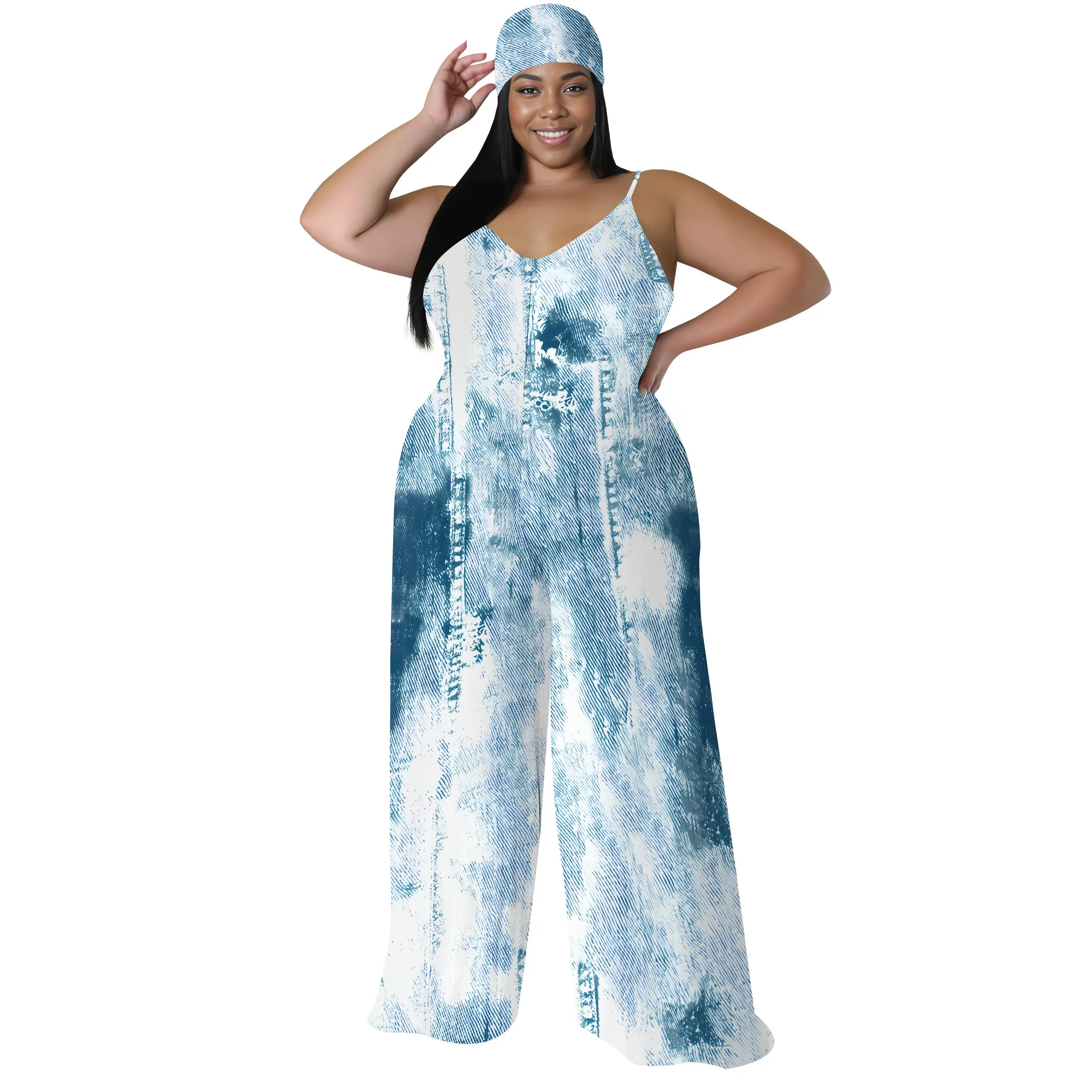 Women's Casual Fashion Loose romper Sleeveless Stretch jumpsuit with pockets Women's Casual Fashion Loose romper Sleeveless Stretch jumpsuit with pockets