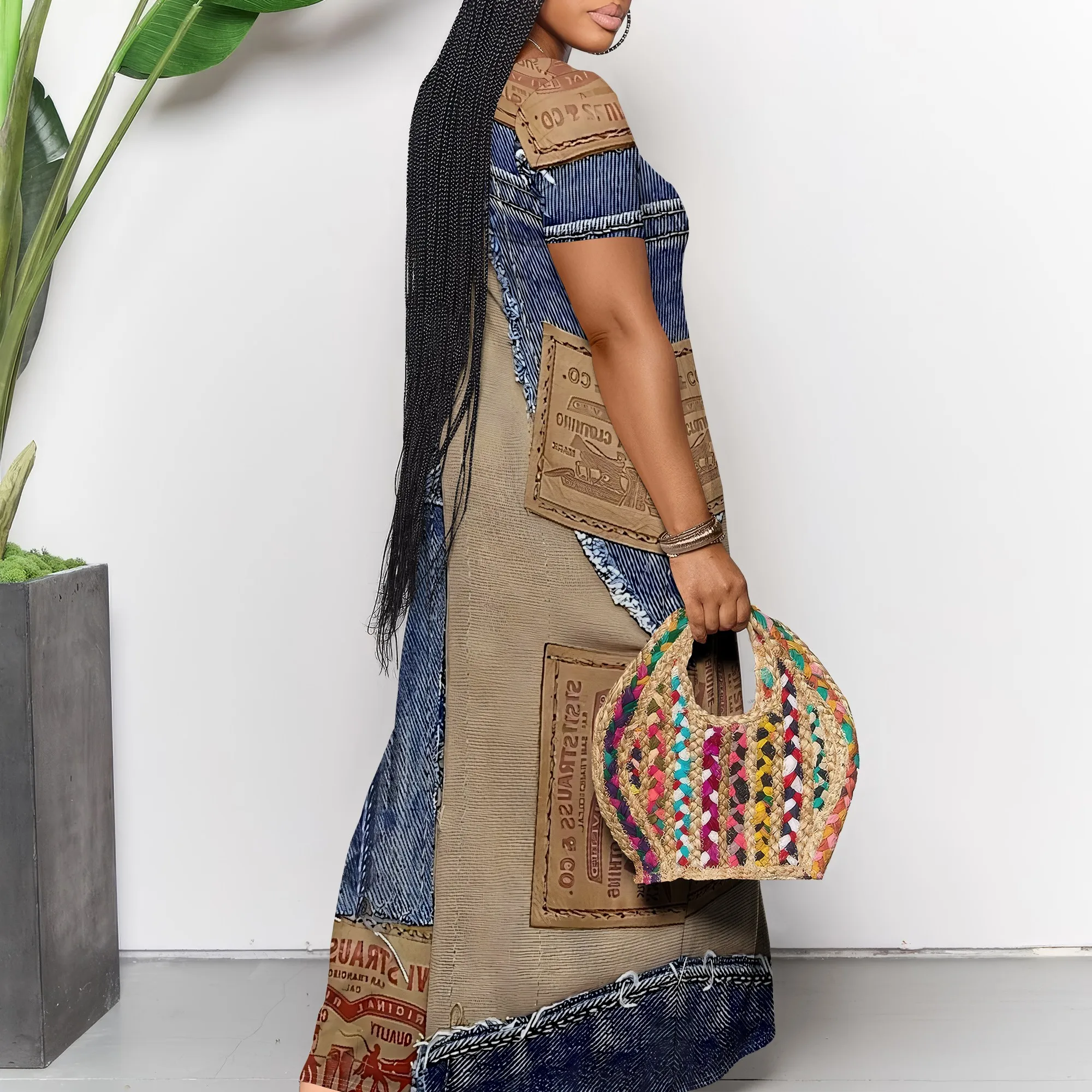 Women's Casual Maxi Dresses Summer Suspender Beach Dress Sundress with Pockets Women's Casual Maxi Dresses Summer Suspender Beach Dress Sundress with Pockets