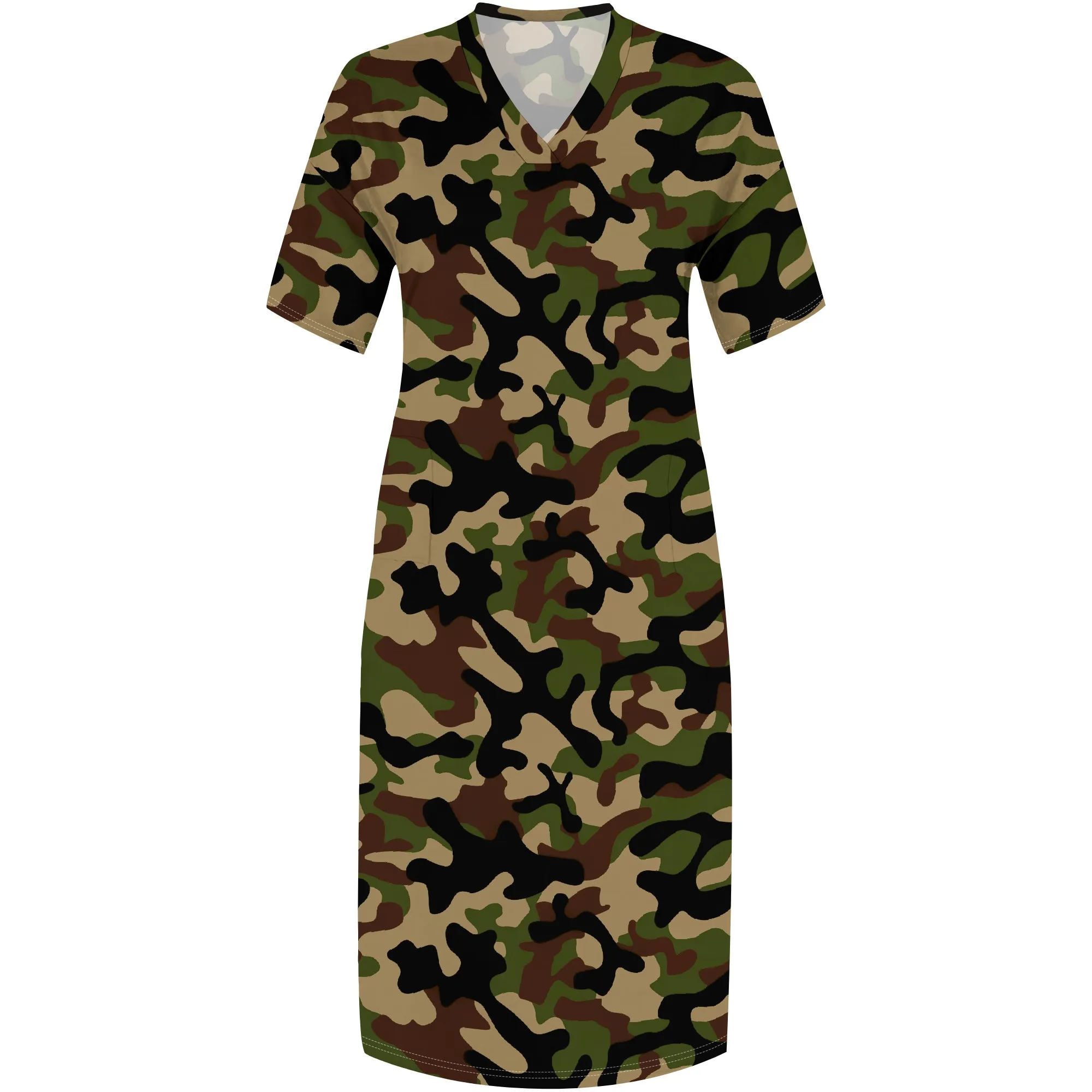 Dresses for Curvy Women Summer Fade Short Sleeve t Shirt Midi Dress with Pockets Dresses for Curvy Women Summer Fade Short Sleeve t Shirt Midi Dress with Pockets